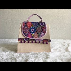 New Mexican artisanal hand bag 3-in 1 crossbody clutch and back pack